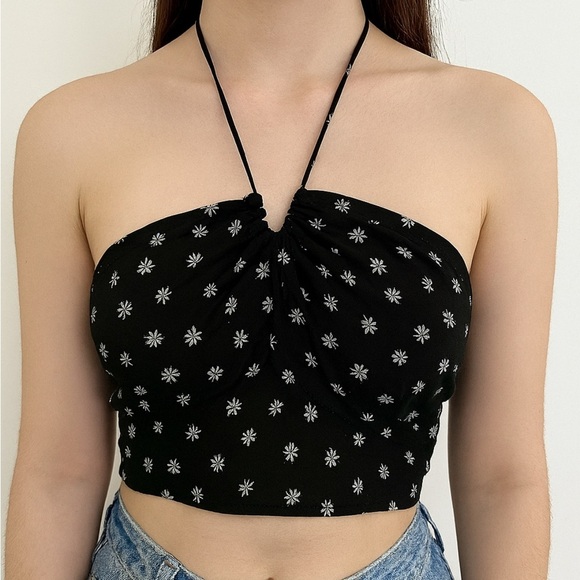 NWT GILLY HICKS DITSY FLORAL CONVERTIBLE BRALETTE M - Picture 1 of 7